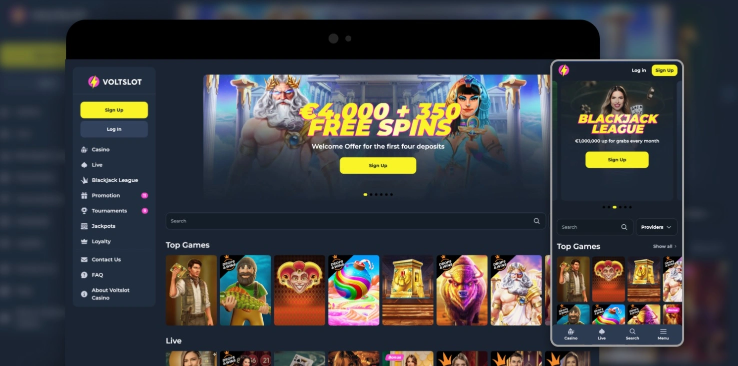 Voltslot Casino App-schermafbeelding